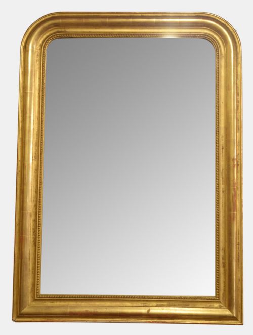19th Century Gilded French Mirror