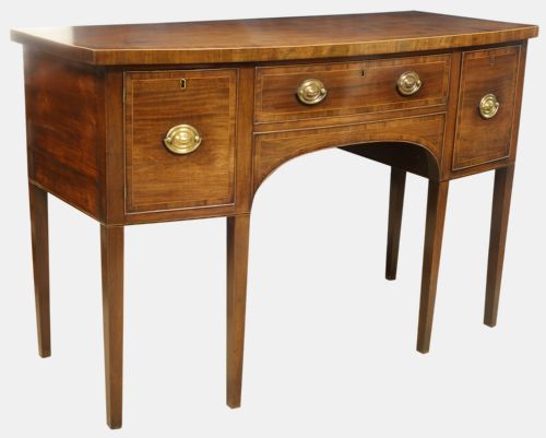 Sheraton Mahogany Bow Front Sideboard