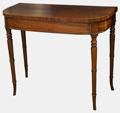 Georgian Mahogany Swivel Top Card Table