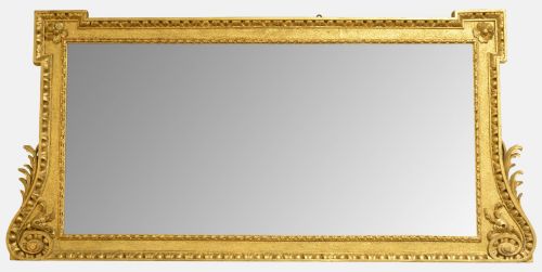 A Gilded 18th Century Overmantel Mirror