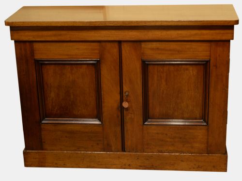 19th Century 2 Door Mahogany Cabinet
