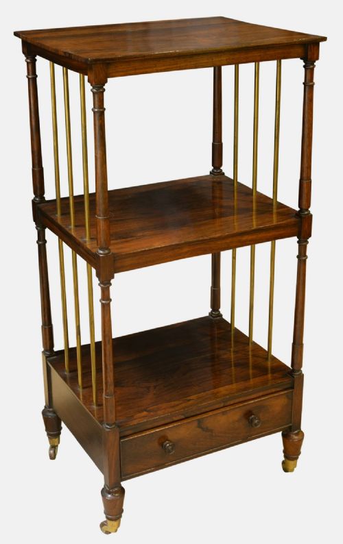 Fine Regency Rosewood Whatnot
