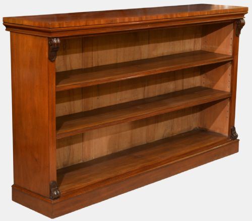 Mahogany Open Bookcase