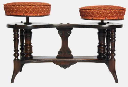 Victorian Aesthetic Movement Duet Stool
