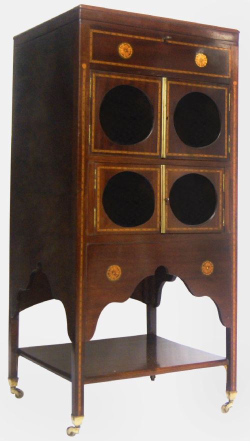 Sheraton Revival Mahogany Display Stand