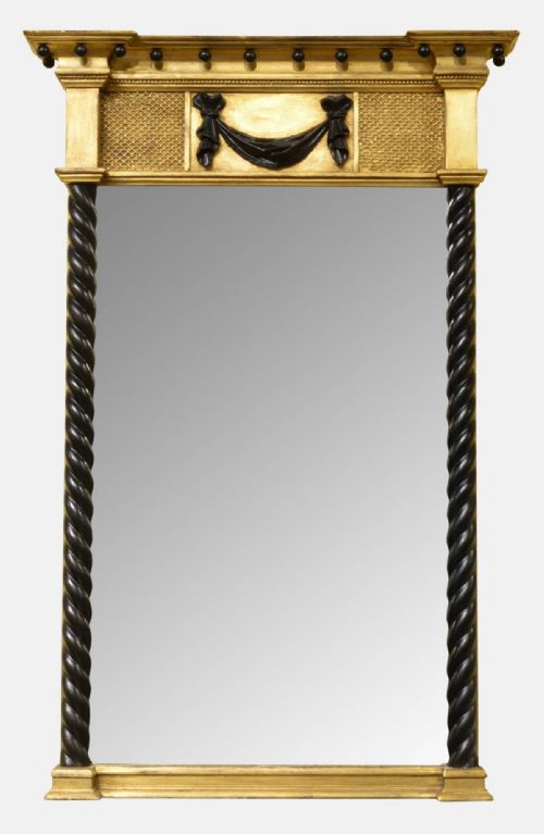 Regency Gilt & Ebonised Mirror