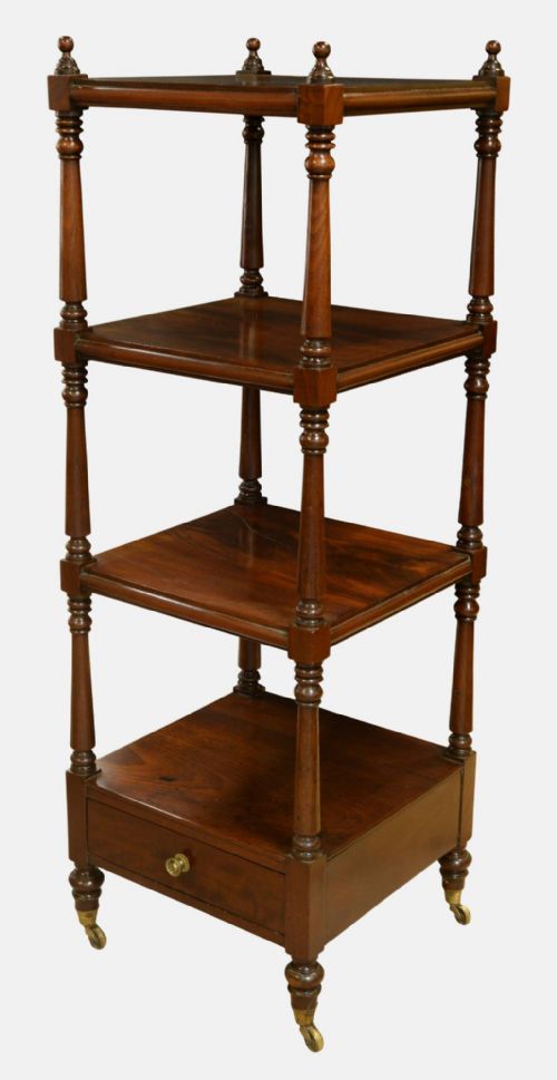 Mahogany 4 Tier What-not