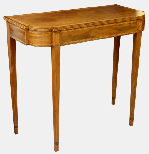 Sheraton Mahogany & Satinwood Console Table