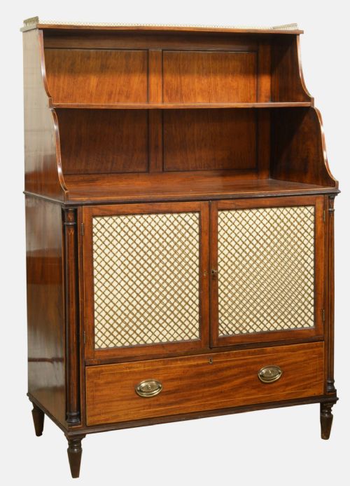Early Regency Mahogany & Banded Side Cabinet