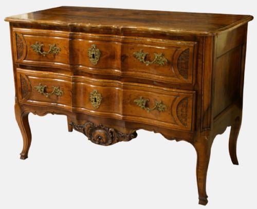 French Louis Xv Fruitwood Provincial Commode