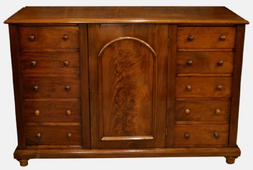 19th Century Mahogany Double Side Chest