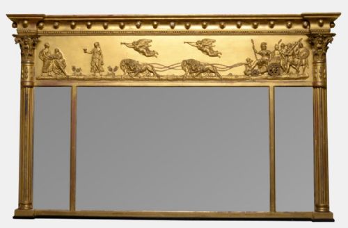 19th Century Regency Style Overmantel Mirror