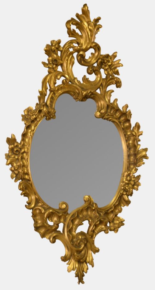 Gilded Rococo Style Wall Mirror