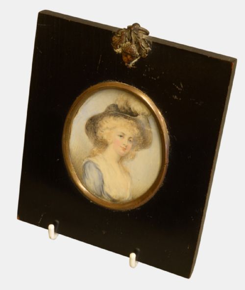 19th Century Miniature Painting on Ivory