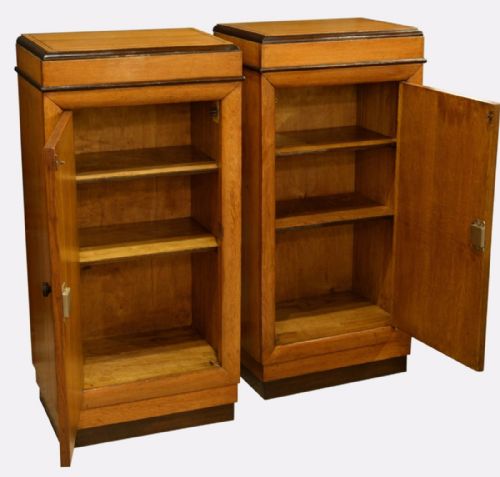 Pair of Oak Cabinets