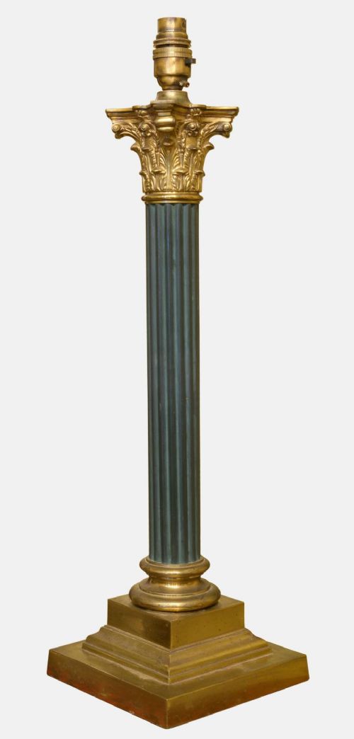 Ormolu Mounted Corinthian Column Table Lamp