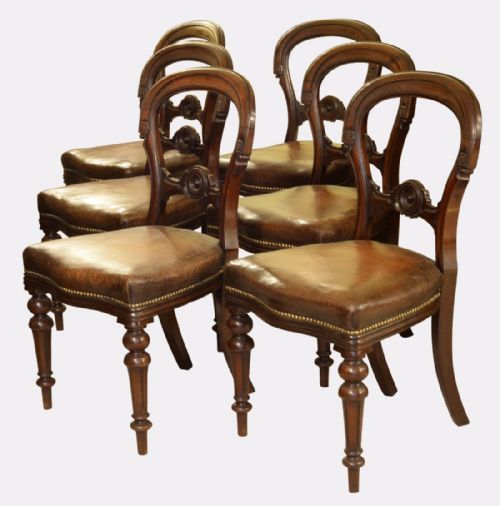 Set of 6 19th Century Mahogany Chairs