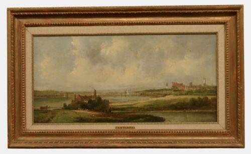 Oil on Canvas of Estuary Scene