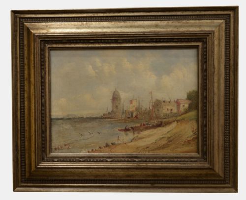 Oil on Canvas of Coastal Scene