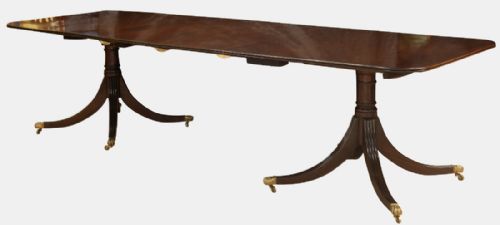 Mahogany Georgian Style 2 Leaf Dining Table