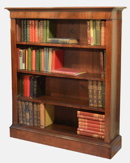 Mahogany Open Bookcase