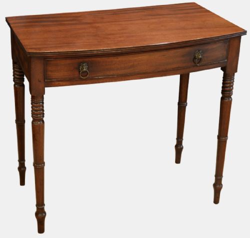Regency Mahogany Bow Side Table
