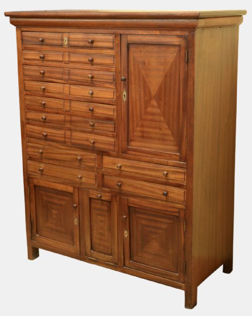 Mahogany Dental Cabinet
