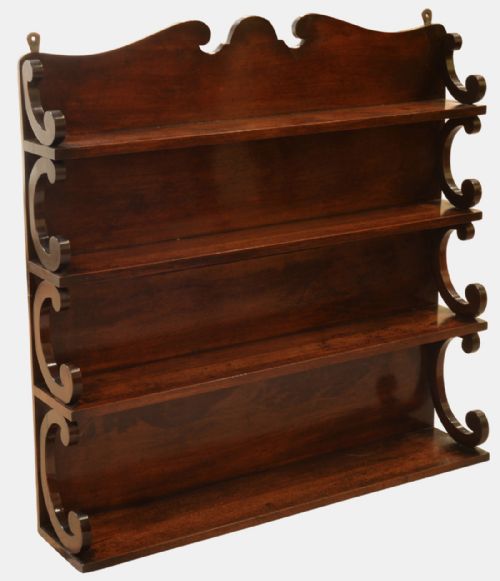 Set of Mahogany Hanging Shelves