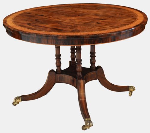 Regency Period Rosewood Banded Breakfast Table