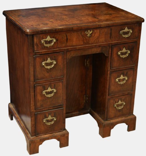 18th Century Cross Banded Walnut Desk