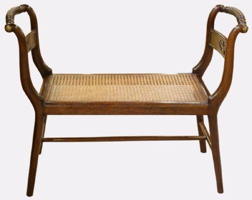 Regency Mahogany Window Seat
