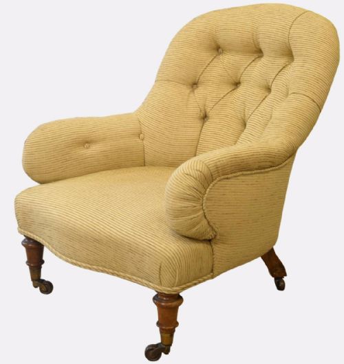 Victorian Deep Buttoned Back Armchair