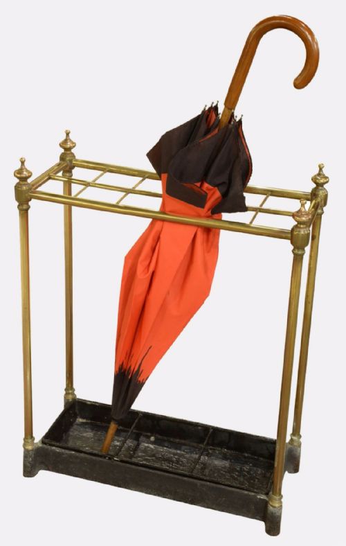Victorian Brass Umbrella / Stick Stand