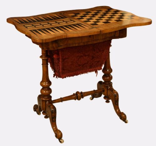 19th Century Games & Work Table