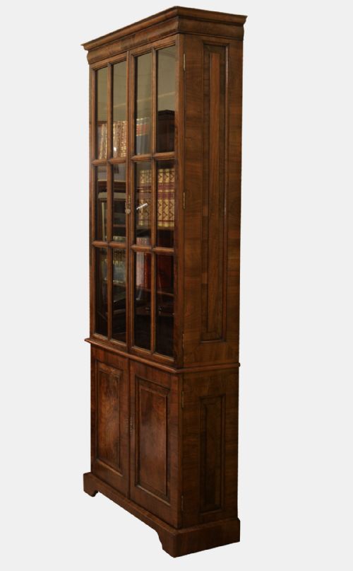 19th Century Queen Anne Walnut Bookcase
