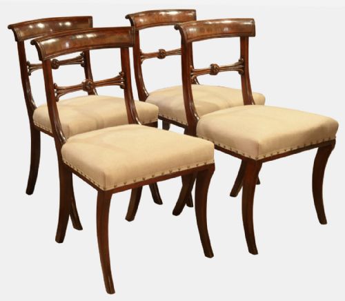 Set of 4 Sabre Leg Dining Chairs