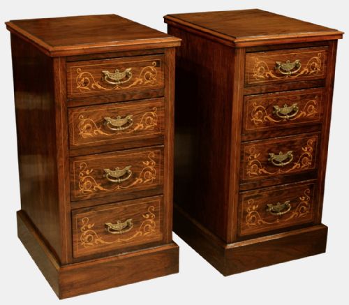 Pair of Late 19th Century Bedside Chests