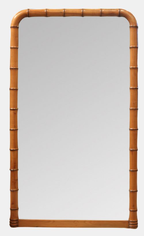 French Faux Bamboo Mirror