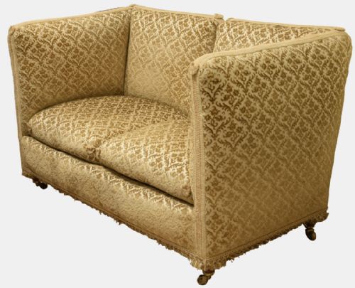 Small Knole Style 2 Seat Settee