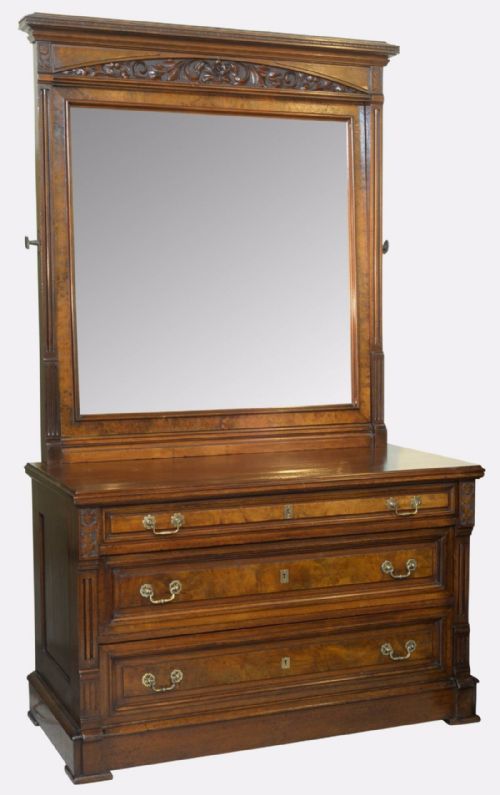 Continental Walnut Dressing Chest
