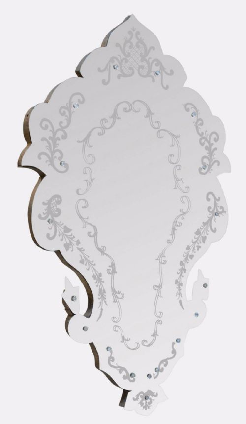 Venetian Shaped Glass Mirror
