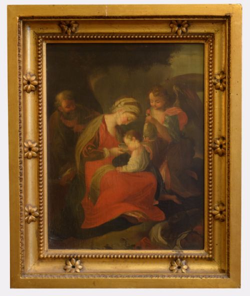 Italian School Oil Painting of the Holy Family
