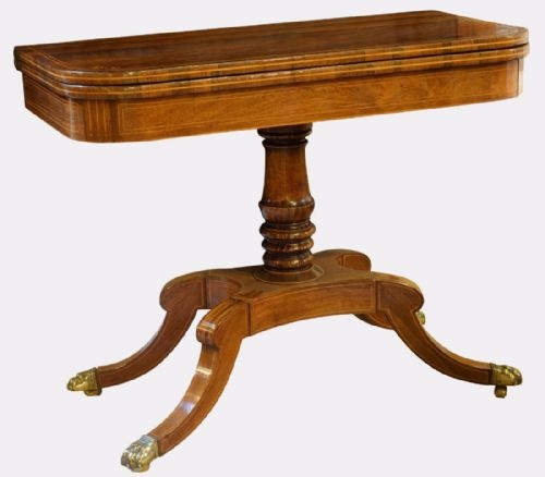 Regency Rosewood Card Table

