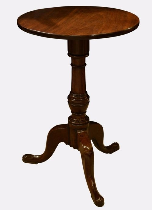 George III Mahogany Tilt-top Lamp Table
