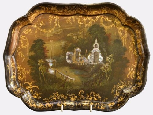 Mid 19th Century Papier Mache Card Tray
