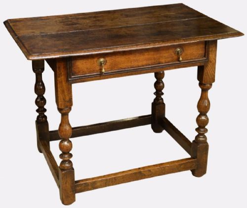 Late 17th Century Oak Side Table
