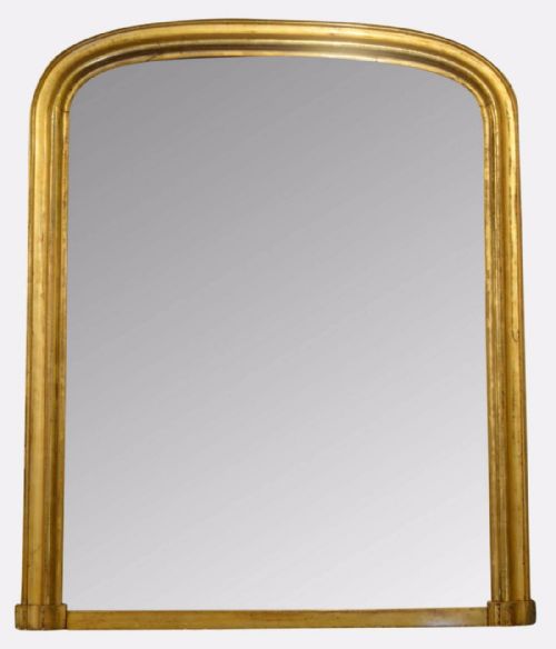 19th Century French Over Mantle Mirror