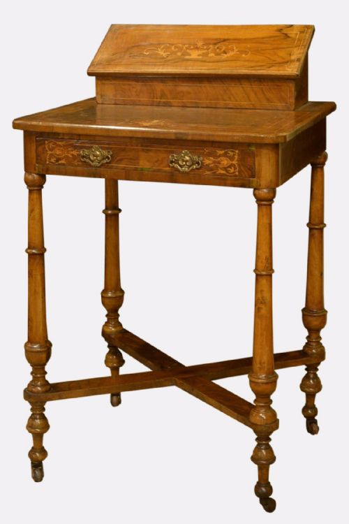 20th Century Walnut Ladies Writing Desk
