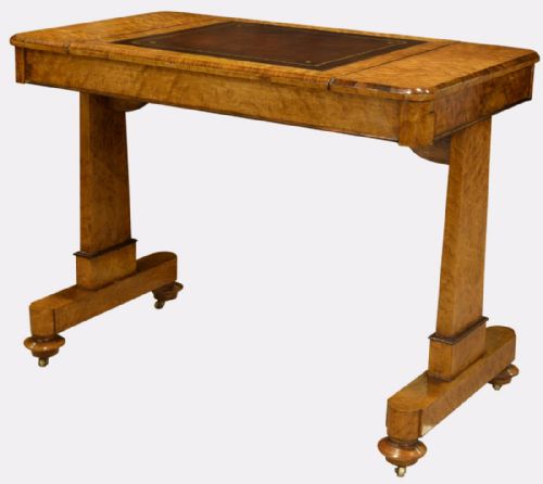 Art Deco Burr Maple Desk
