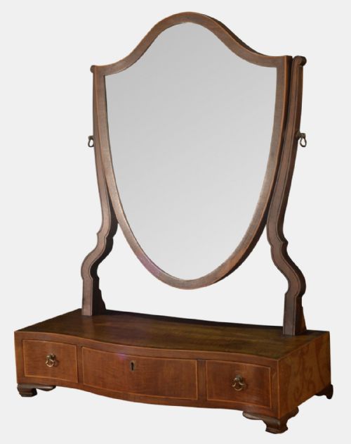 19th Century Mahogany Dressing Table Mirror